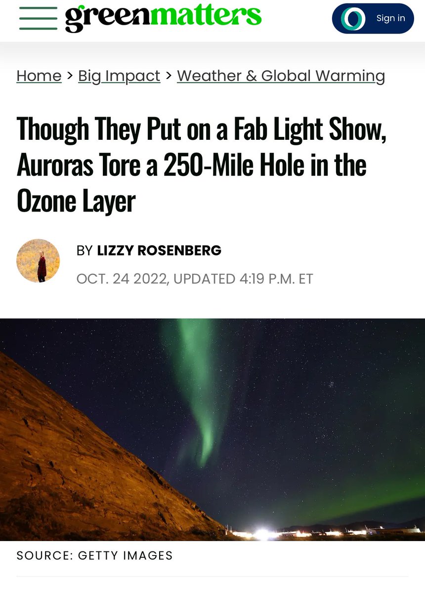 @ahmdfitriahmd tuan betul ke everytime aurora jadi, our ozone layer koyak? like the one happened in 2022 ☹️

greenmatters.com/weather-and-gl…