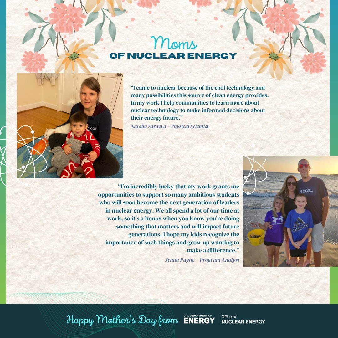 MOMS KNOW BEST. See why some of the moms in our office went nuclear for their careers. Happy #MothersDay