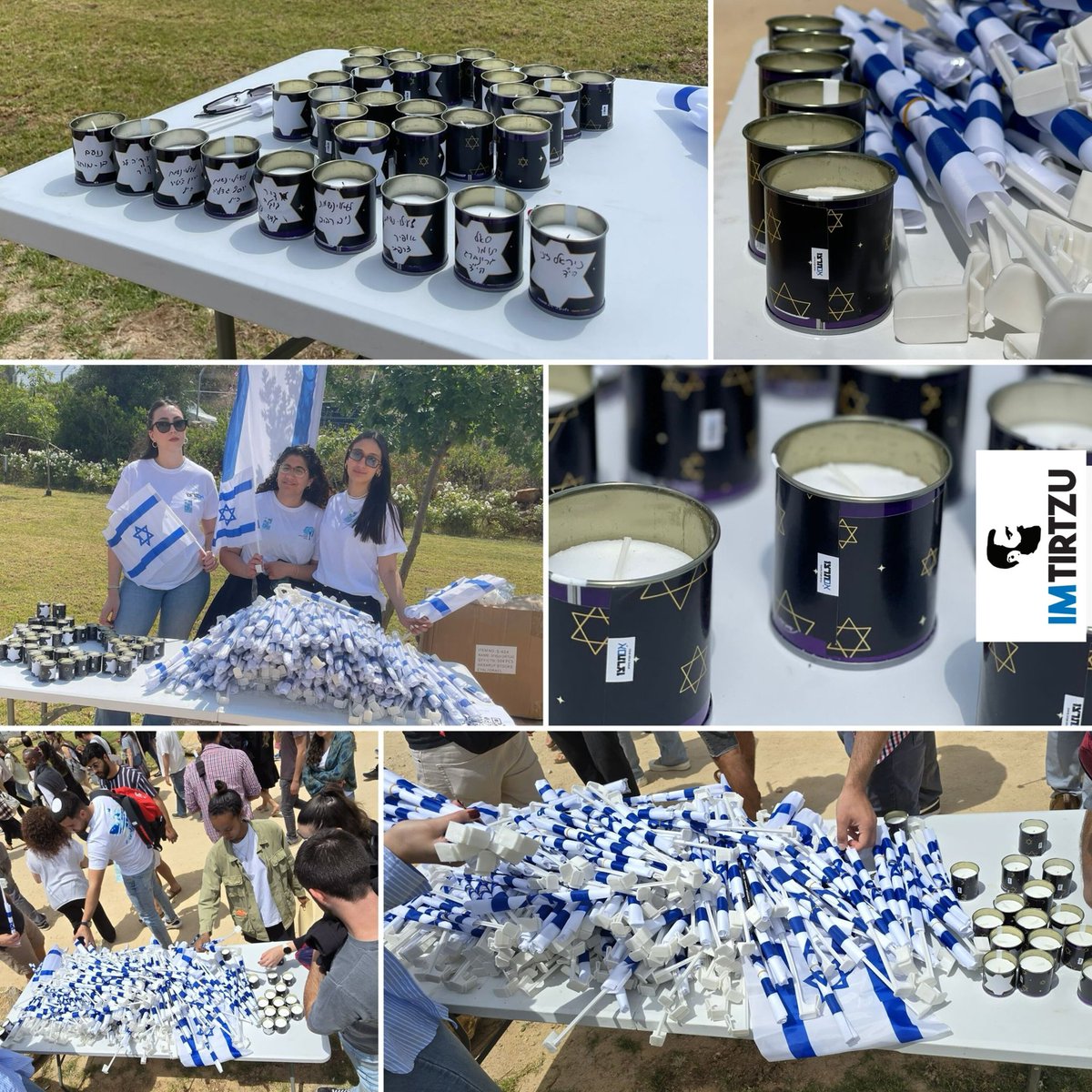 On the eve of Memorial Day and Independence Day, we set up a memorial stand for the fallen and distributed flags in several locations: Ariel University of Samaria, Sammy Shimon College in Beer Sheva, Azrieli College in Jerusalem. Together, we will paint Israel blue and white 🇮🇱.
