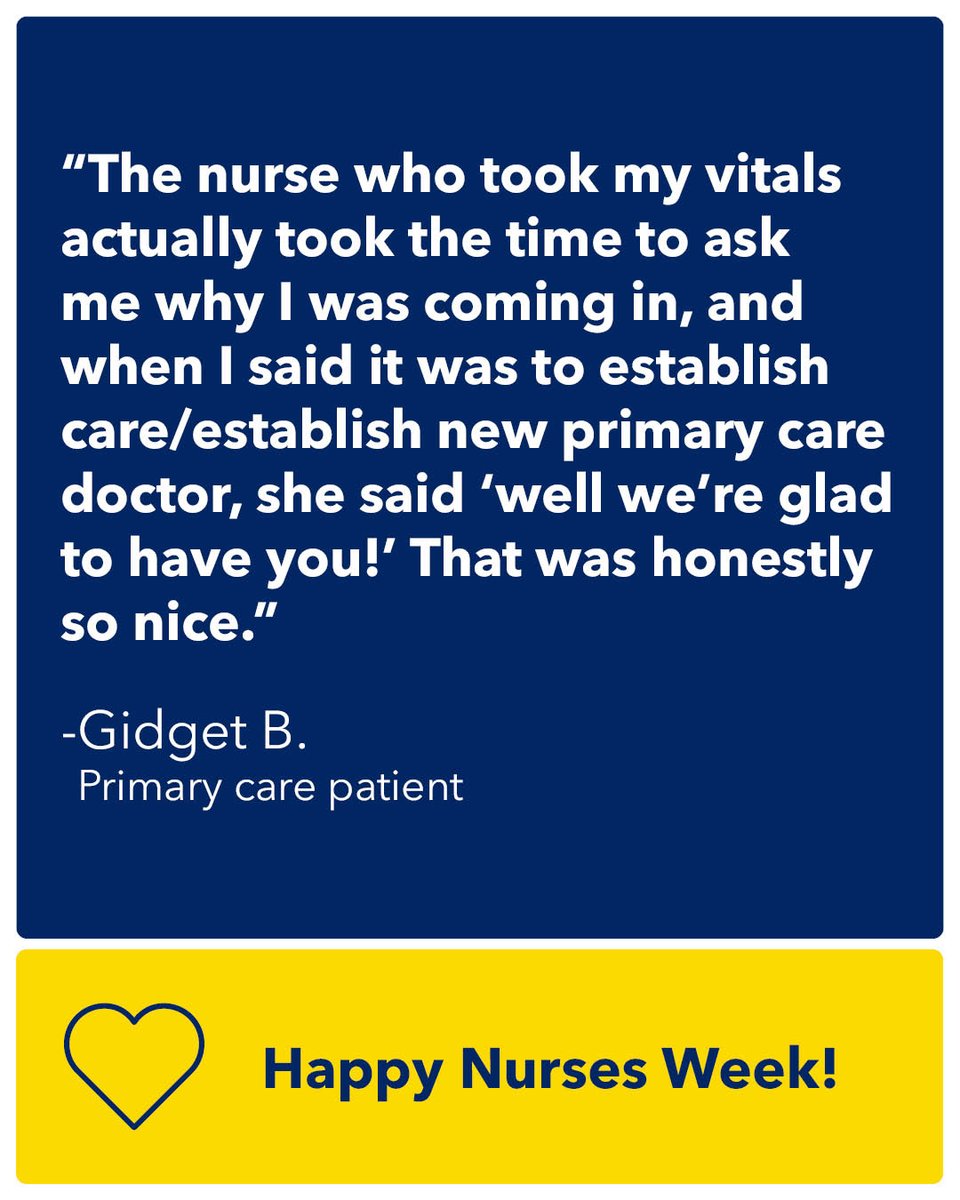 Our nurses make us so proud each and every day. From the quality care they provide, to the way they treat people with kindness. We are so thankful for our team of nurses. Happy Nurses Week! #NursesWeek