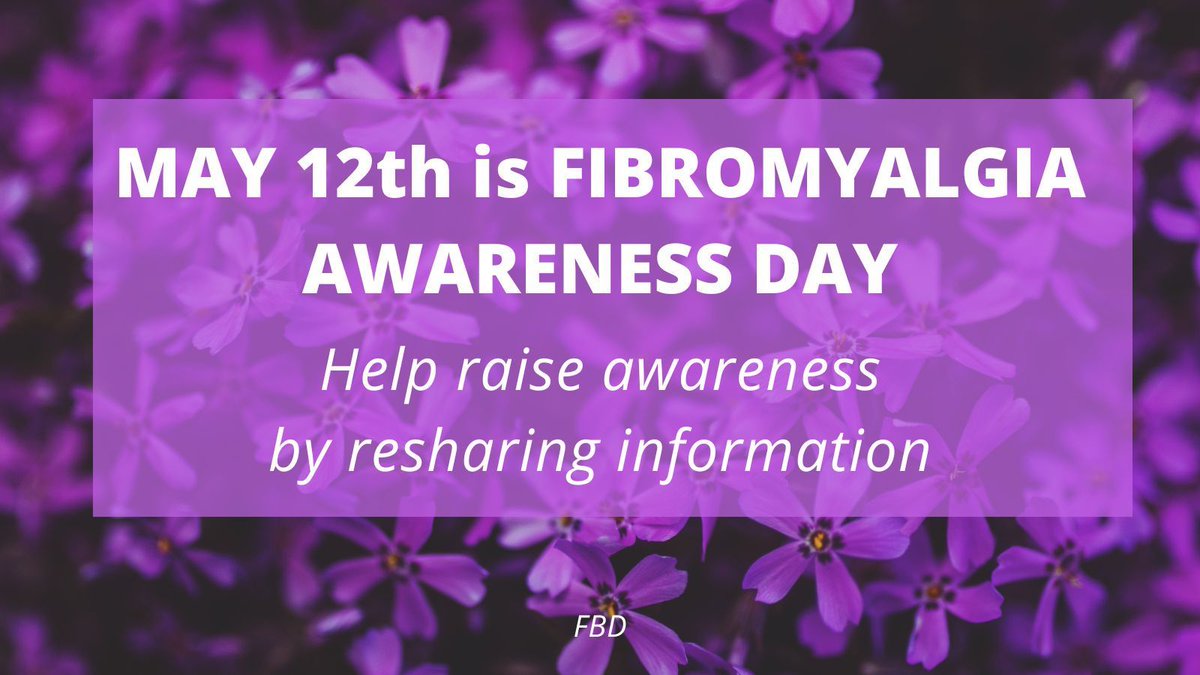 HAPPY FIBROMYALGIA AWARENESS DAY! 💜 HAPPY you can help us raise awareness of Fibromyalgia. 💜 #FibromyalgiaAwarenessDay #Fibromyalgia #FMS #FM #Fibro #FibromyalgiaAwareness