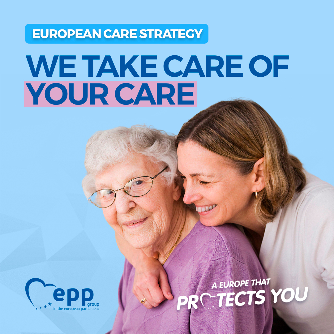 The EU cares for its carers. Let's prove it! We need to implement the #EUCareStrategy, focusing on: 👩‍⚕️Creating jobs in the sector 💶Using EU funds for infrastructure ♀️ Boosting gender equality Find out more: epp.group/asdfgert