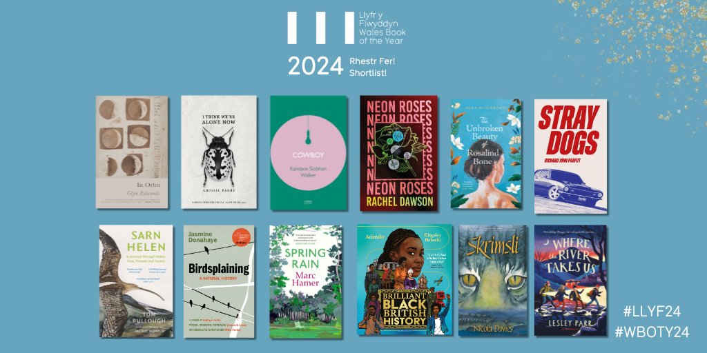 The English-language Wales Book of the Year 2024 shortlist is here! 📚 Congratulations to all the writers and publishers! Sponsored by Cardiff University's School of English, Communication and Philosophy. #WBOTY24