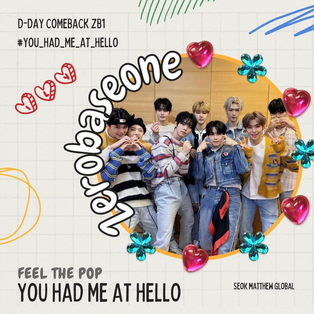 [📢] HASHTAG PARTY

Seokryudans and Ze_ROSEs! 💙🌹
Are you ready for COMEBACK DAY?

Copy and paste the tags below⬇️

D-DAY COMEBACK ZB1
#You_had_me_at_HELLO 
#FeelThePop 
#ZEROBASEONE 
@ZB1_Official