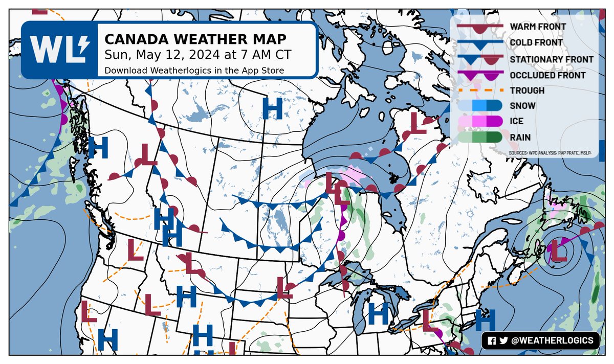 Canada weather map - Sunday, May 12, 2024

#bcwx #abwx #skwx #mbwx #onwx #meteoqc #nbwx #nswx #pewx #nlwx