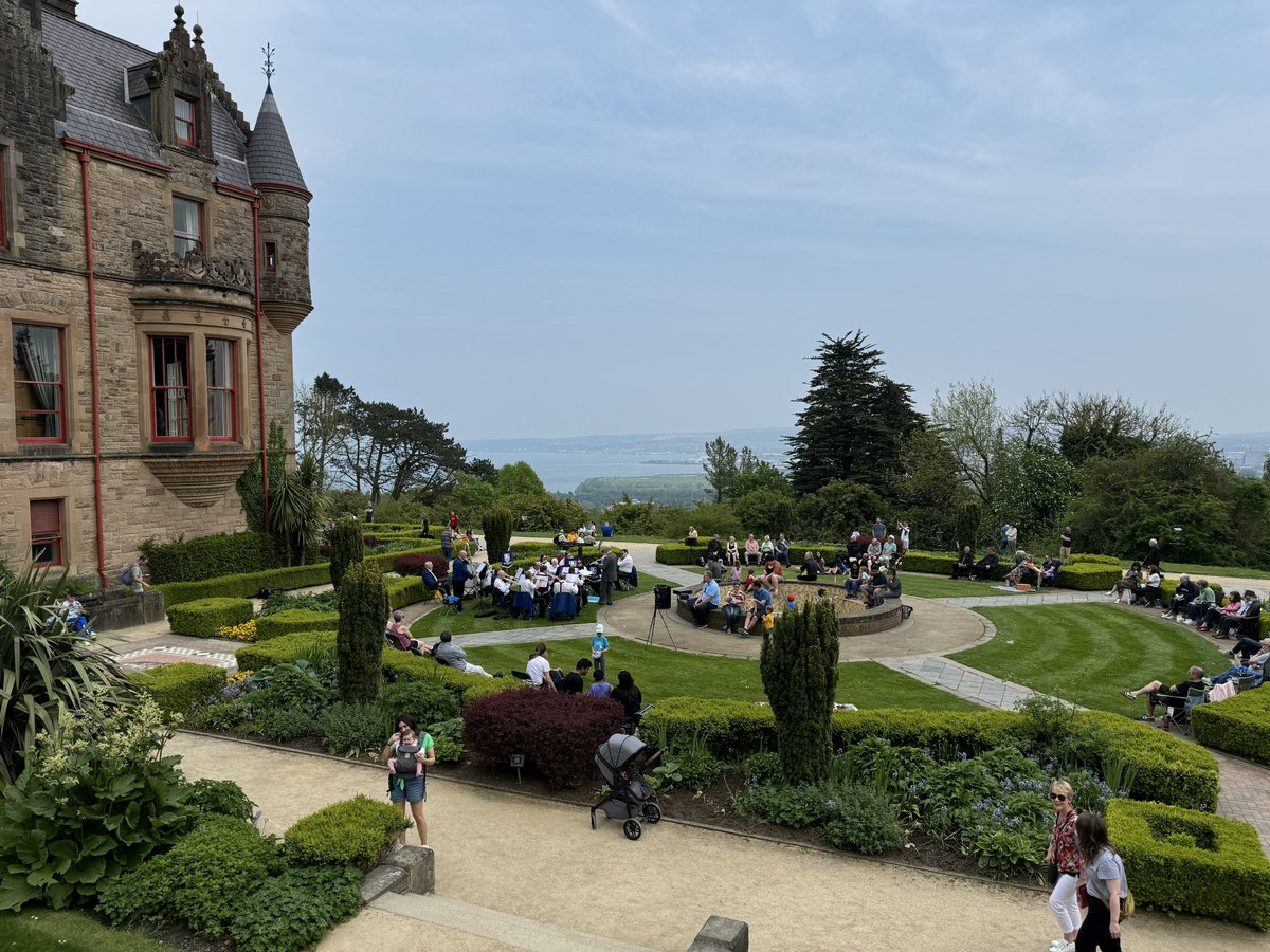 What a beautiful setting for @belfastcc’s ‘Music in the Parks’ at Belfast Castle today.