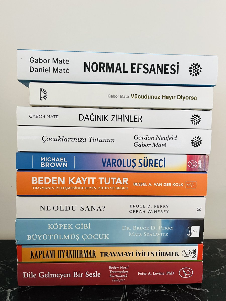 Dr. Gabor Mate’nin Travma hakkında önerdiği kitaplar:👇

Daha fazla insanın hayatına dokunmak için rtweet ederek, iyiliğe katkıda bulunabilirsin👏