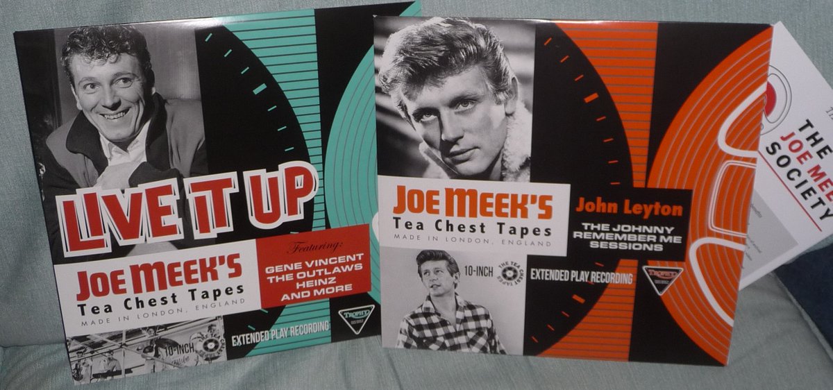 Couple of Joe Meek tea chest tapes releases from Western Star. #JohnLeyton #JoeMeek