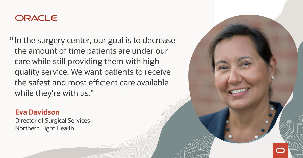 Using @OracleHealth Ambulatory Surgery Center (ASC), @NorthernLightH is reducing the documentation burden for care teams and improving the patient experience. Learn how. social.ora.cl/6012jNEQG