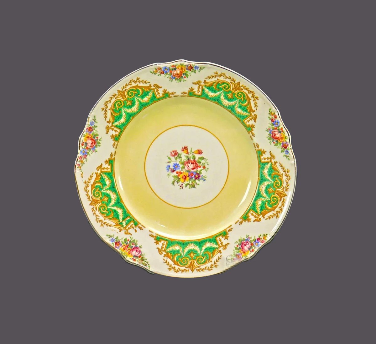 Antique art-nouveau J&G Meakin Ambassador luncheon plate made in England. etsy.me/3WH5QdB via @Etsy #BuyfromGroovy #antiqueshop #tabledecor #tableware #dinnerware #artnouveau #antiquedishes #JGMeakin #MeakinAmbassador #Ambassador #EtsySellers