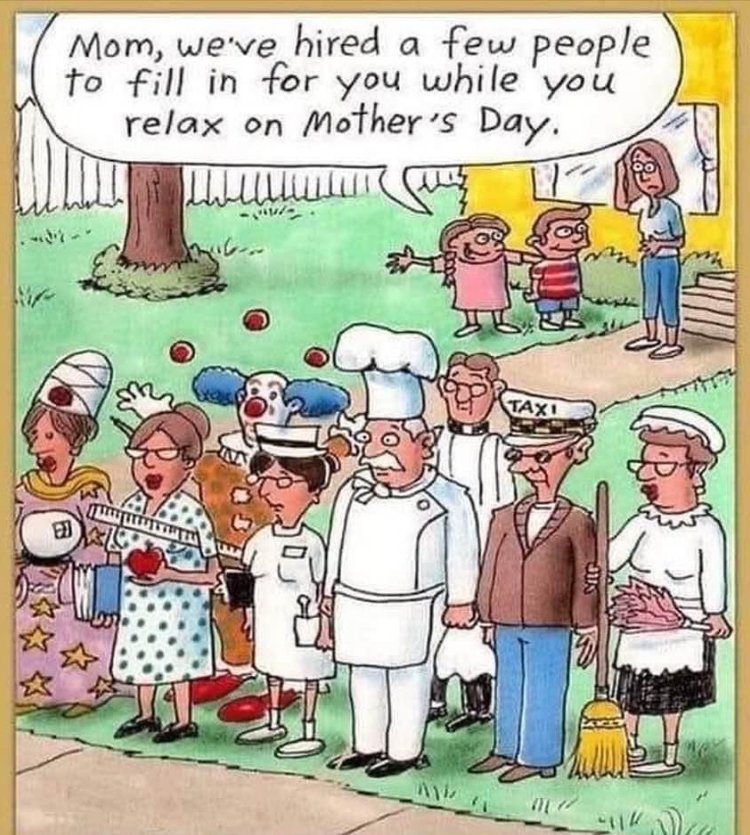 Happy #MothersDay to all the women who have nurtured life in any way. And a special shout out to women who raised a family. I could relate to this #cartoon