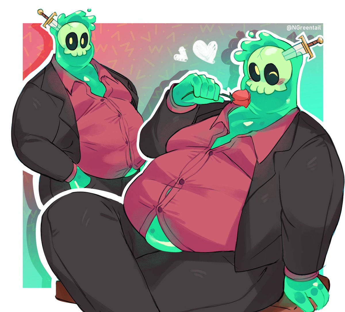 Hubby at the prom...💚🌹 #MonsterCon #monsterprom