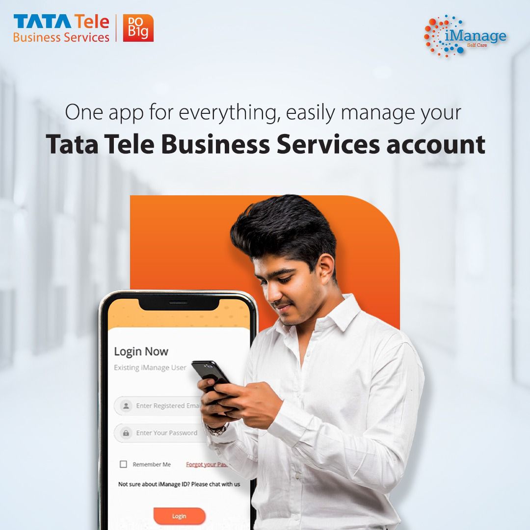 Easily manage your Tata Tele Business Services account on the go with the iManage Mobile App. Check your account summary, raise service requests, view bills and make payments with just a few taps. You can even live chat with customer care! #TimetoDoBig #HowToDoBig #iManage