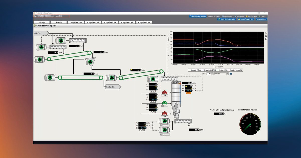 ANDRITZ used Ignition to create a platform for training an #AI controller to run an industrial plant. Using Ignition, the company built an application that integrates process simulation software and #MachineLearning components. Watch the #CaseStudy: inductiveautomation.com/resources/cust…