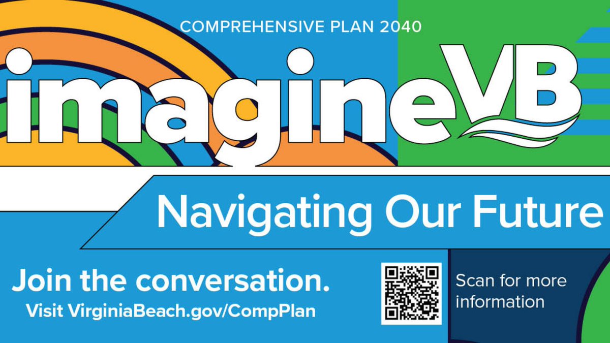 The Virginia Beach Comprehensive Plan team has developed policies to guide future development in Virginia Beach. Share your feedback at our open-house-style meeting from 5:30-7:30 p.m., Monday, May 13 at Landstown High School, 2001 Concert Dr. More at planning.virginiabeach.gov/comp-plan.