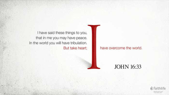 John 16:33 #VerseOfTheDay