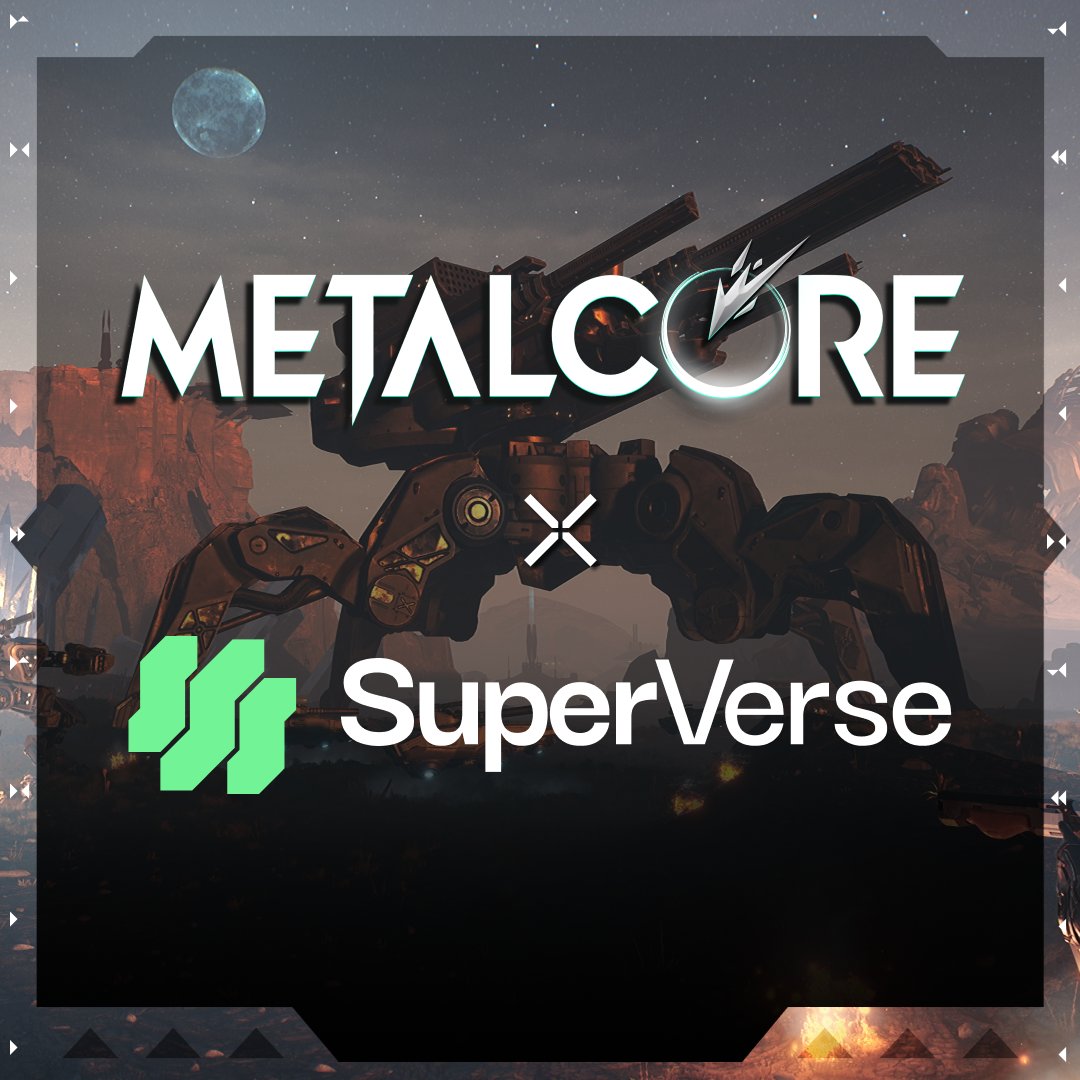 🫡 METALCORE x @SuperVerseDAO

🎮 Gaming. United.

We’re ready to bring gamers to new worlds, starting with Kerberos.

➡️ Sign up for early access at metalcore.gg