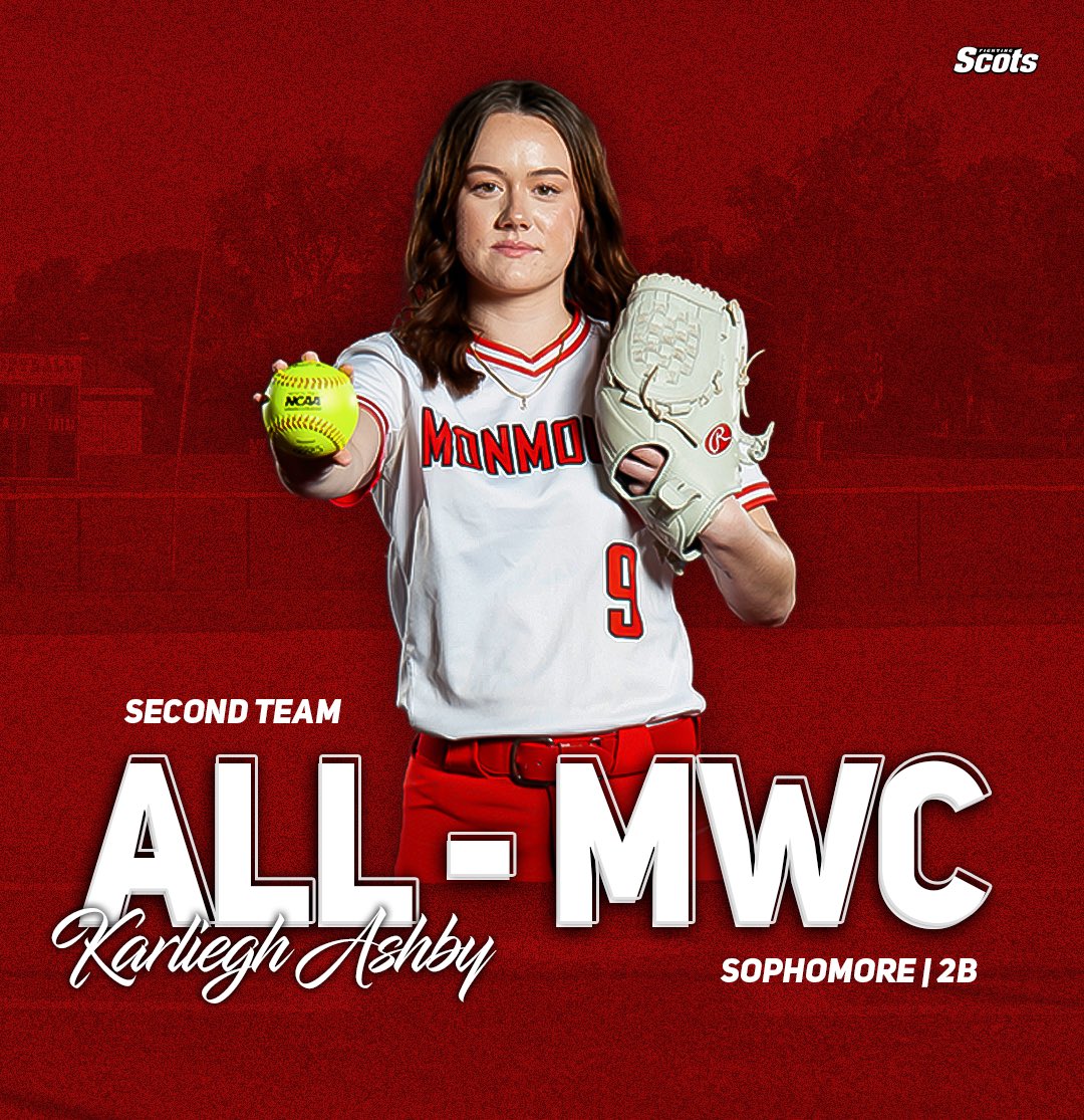 🌟All-MWC Second Team🌟 

A well deserved honor for Karliegh Ashby! 

▫️.383 avg (conf.)
▫️ 8 2Bs
▫️ 4 3Bs
▫️ 14 RBIs
▫️ 12 SBs

Congrats, @karlieghashby_ ! 👏🏼

#RollScots // #MCSB // #OneTeam