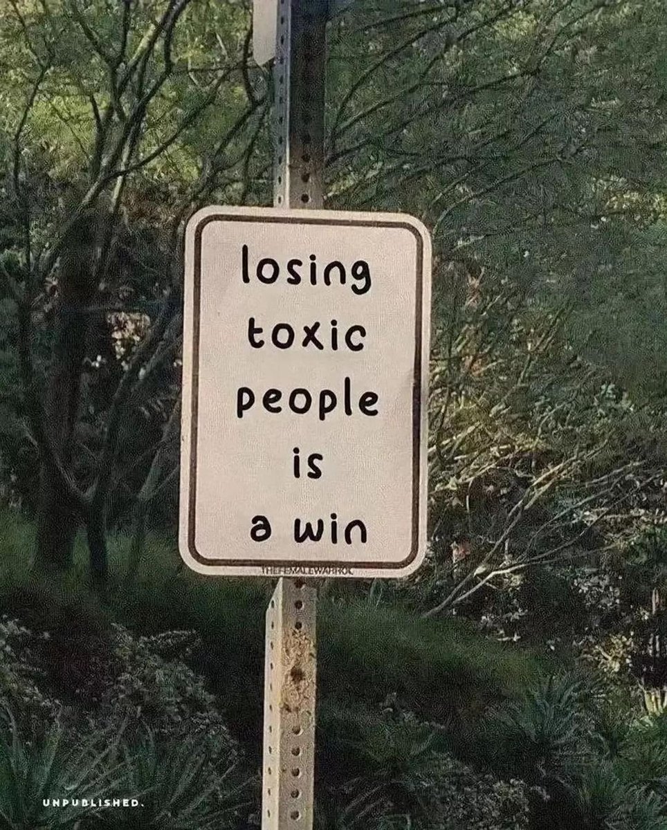 Avoid toxic people.