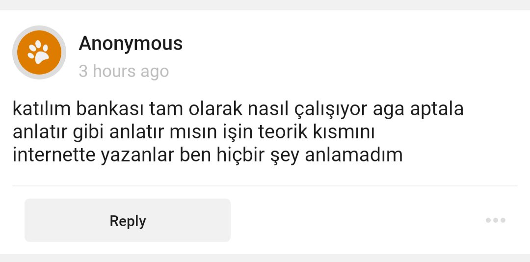 1000 liralık kredi çekmek isterim

Normal banka: 1000₺ veriririm bir sene sonra 1200₺ ödersin 

Katılım bankası: senden 1000₺'lık demir satın alırım, bir sene sonra 1200₺'ya sana geri satarım 

Aradaki fark makyaj