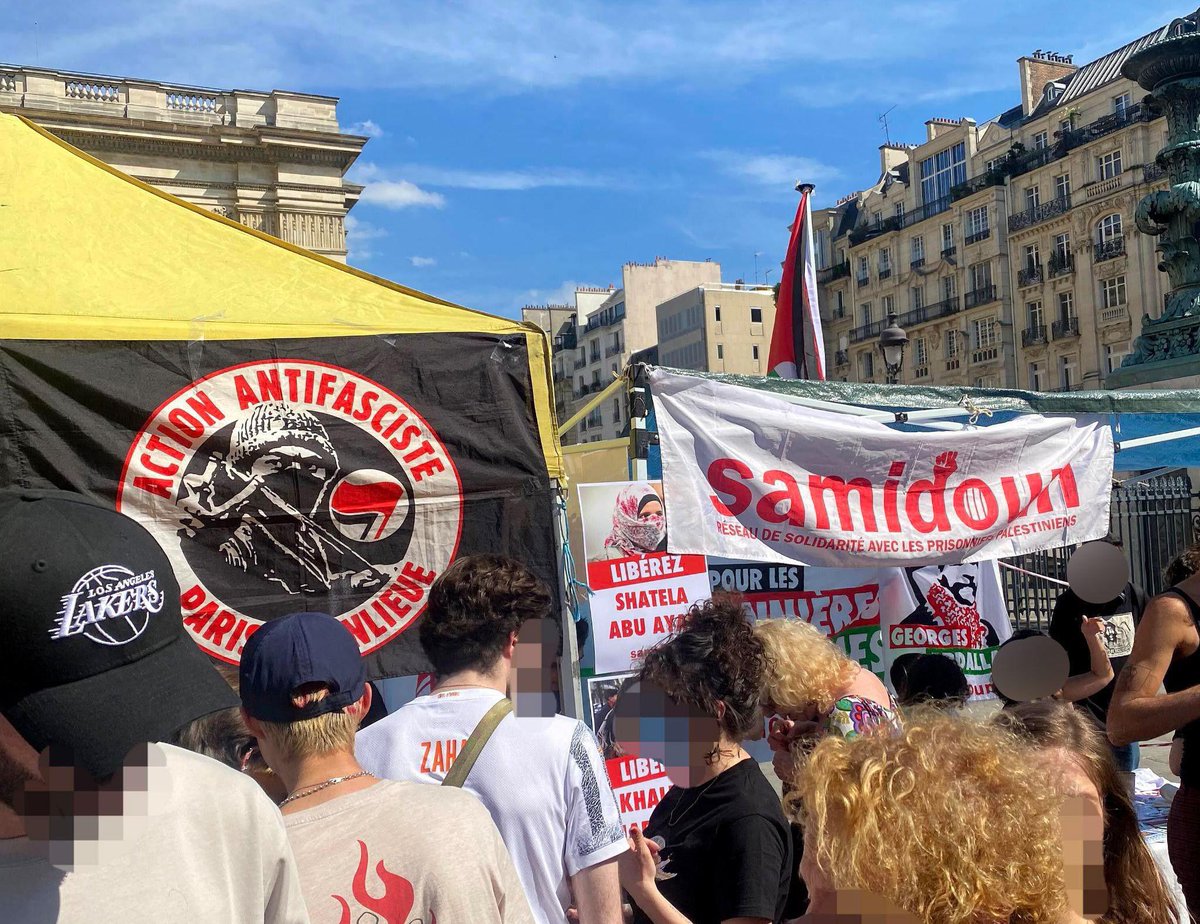 Grande mobilisation antifasciste à l’occasion du Village Antifasciste qui s’est tenu hier Place du Panthéon. Merci aux organisations qui se sont jointes à l’appel. Paris est et restera antifa !