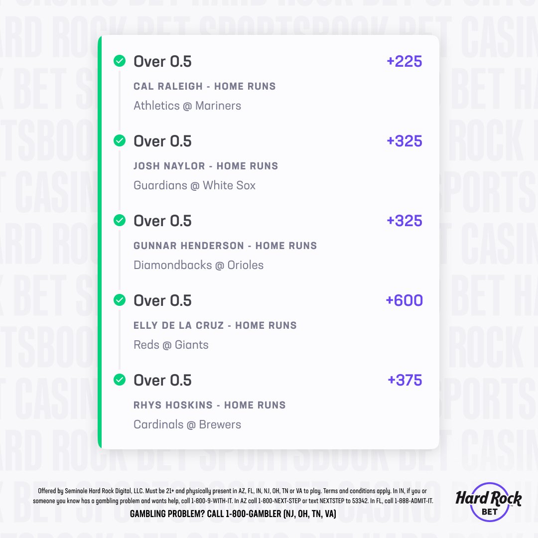 One Dollar and a Dream for this Home Run Parlay