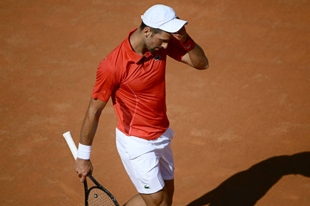 Novak Djokovic 2024 #tennis season United Cup: QF loss with Serbia Aussie Open: SF loss to Sinner Indian Wells: R3 loss to lucky loser Nardi Monte Carlo: SF loss to Ruud Rome: R3 Loss to Tabilo Overall singles record: 12-5 #getty
