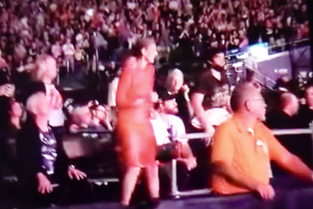 Celine Dion dancing during #RollingStones's 'Satisfaction' at Allegiant Stadium, Las Vegas last night. #CelineDion #LasVegas