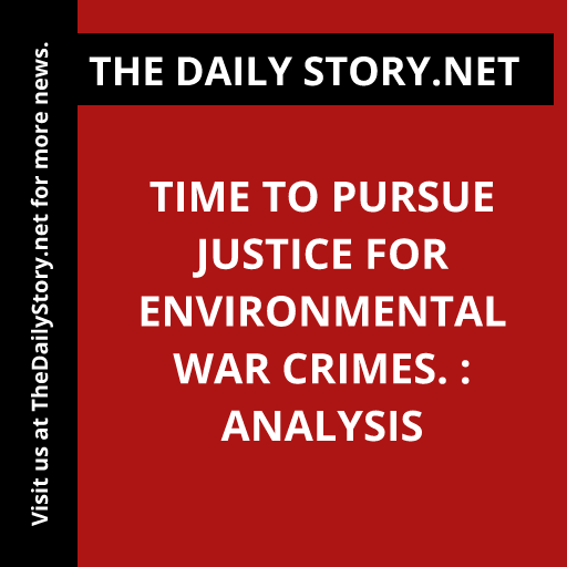 'Shocking revelations expose environmental war crimes. Will justice prevail? #EnvironmentalJustice #WarCrimes #Accountability'
Read more: thedailystory.net/time-to-pursue…