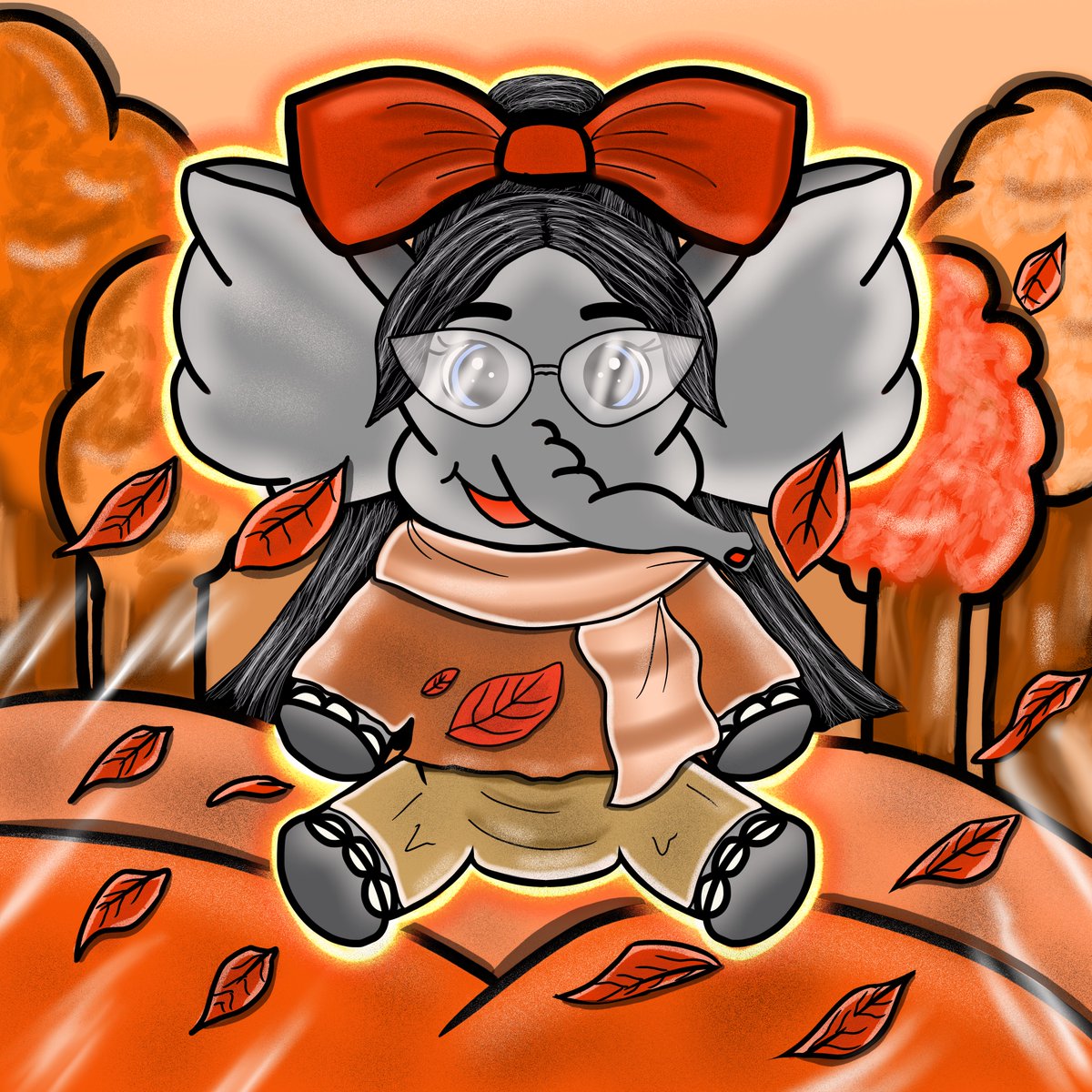 NEW DROP !!! 🧡🍂 

Autumn themed Baby was Recommended ! 1st Baby Elephant is done  from the “ Share me ideas and recommendations ” Post 🔥

Baby Elephant #206 is now available on opensea ! I’m in LOVE !!! 😍🍂🔥

🔗 Link : 

opensea.io/assets/matic/0…

#StylishBabyElephants