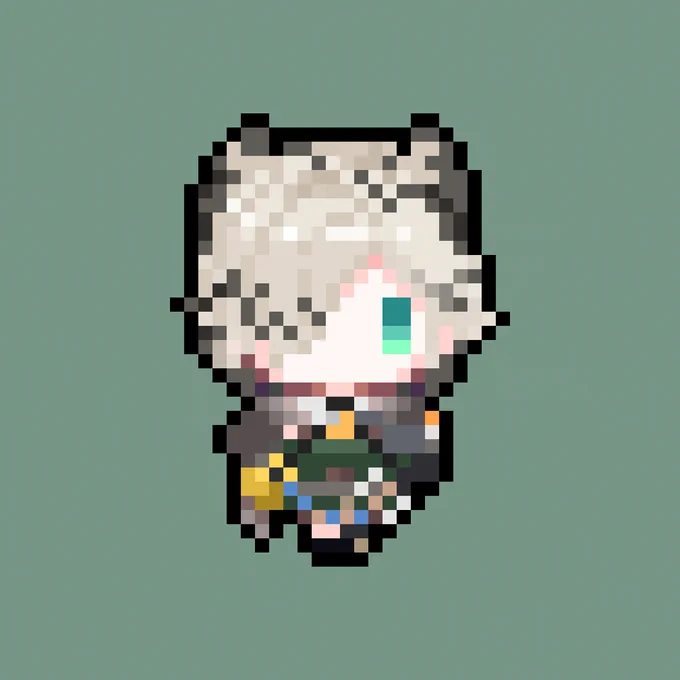 ENの新人さんのドット絵!クロード クローマーク・ヴィクトリア ブライトシールド・中里 苦無#NAKASKETCH #PICLAWSSO #VictoriousArt 