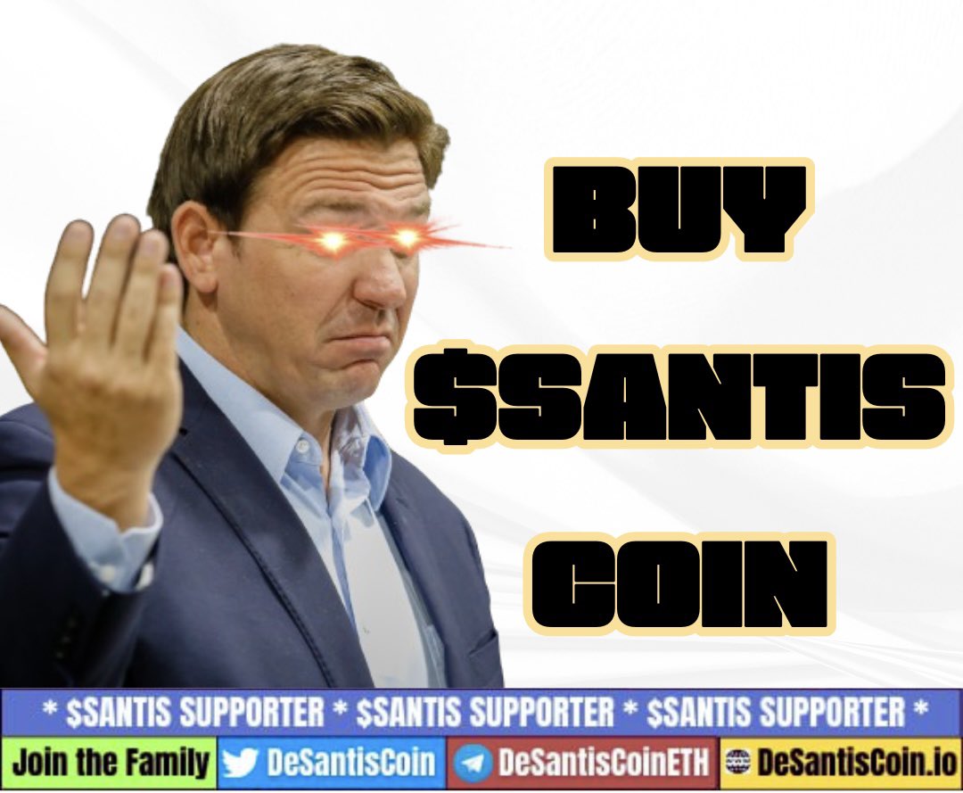 @JakeGagain Buy $SANTIS - the only unique #TrumpVP token launched since last year, ahead of the #PolitiFi szn! End of story 🫳🎤