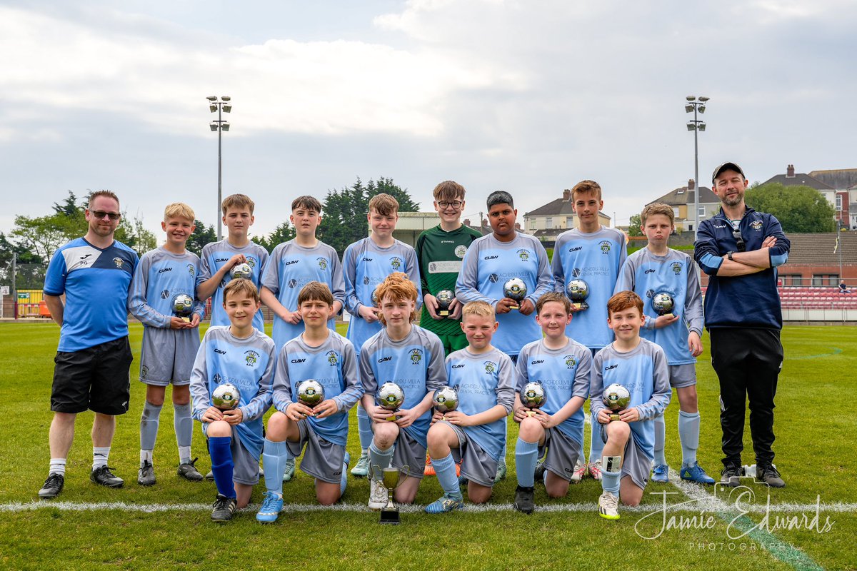Congratulations to @CamfordFc U12s on winning the CAFL U12 Plate this morning. Commiserations to @saronjuniorsfc U12s who put in a strong performance.