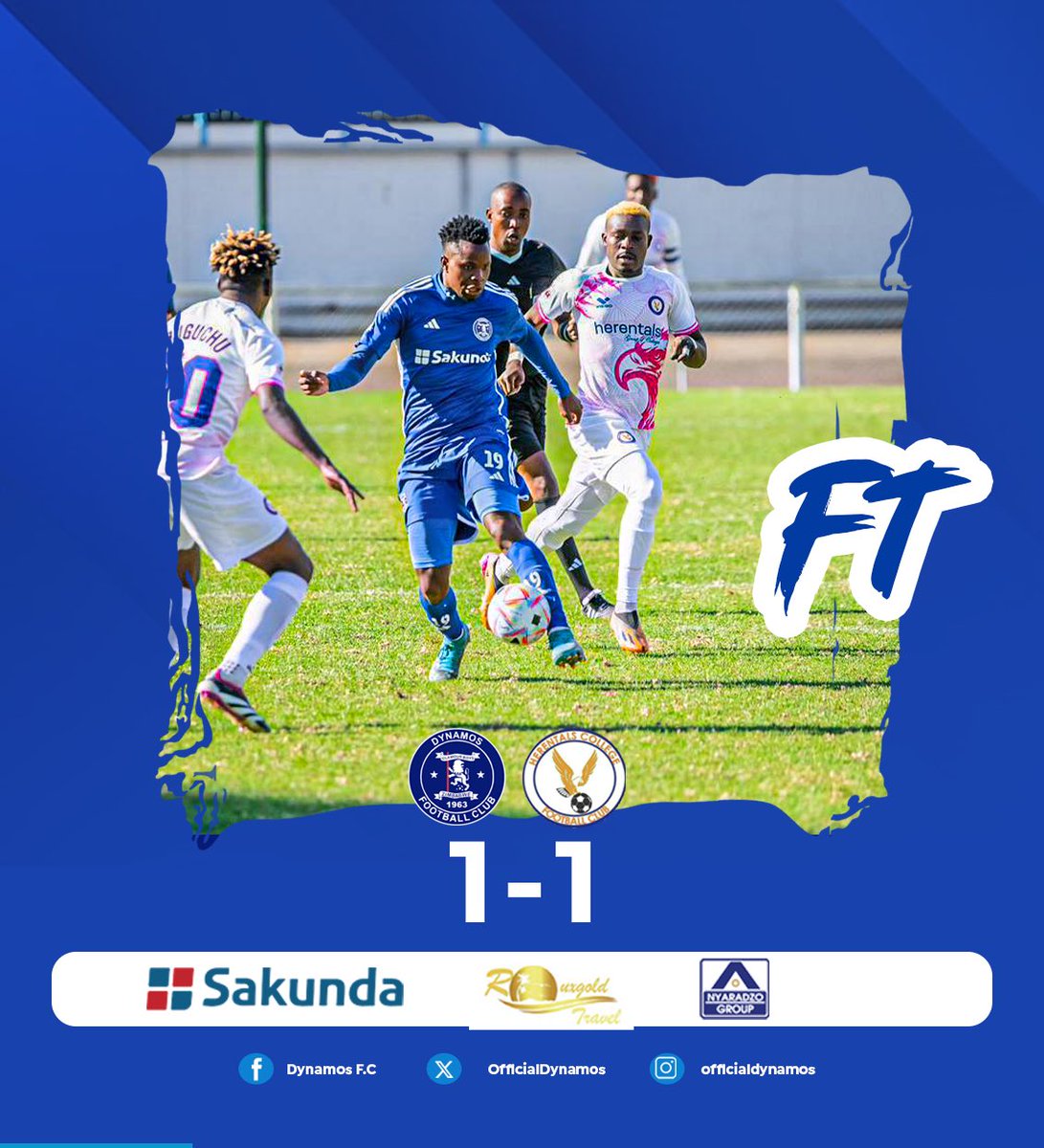 Full Time Dynamos FC 1️⃣-1️⃣ Herentals FC #GlamourBoys