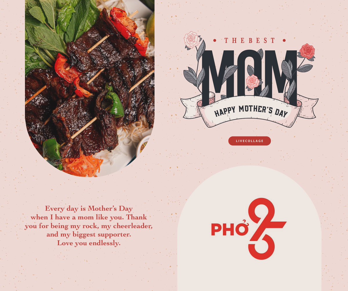 pho_95's tweet photo. Happy Mother’s Day to all the wonderful Mom out there 🎉 Today Brunch Speacial $9 Bottomless Mimosas, $4Bloody Marry, $5 Sangria #happymothersday #Pho95 #phokingchallenge #brunchspecial #bestvietnameserestaurent #bestphointown https://t.co/cybOe1e7h8