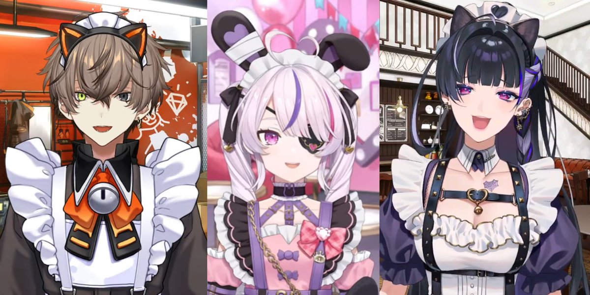 cute maids with cute animal ears

  🐱                             🐰                               🐱
