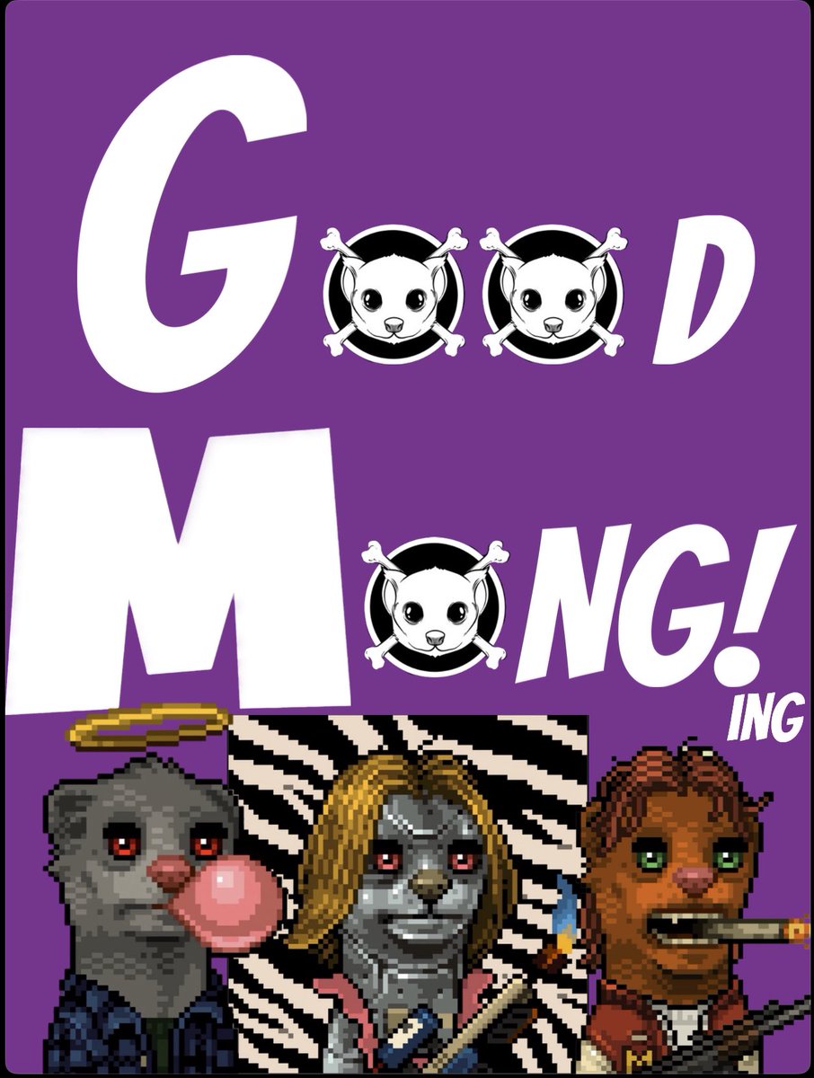 Did U know #GM means —>
Good $MONG ing!? 
If U want YOURS featured, drop a #GM along with your favourite below 
#MONGARMY 💜
#MONGLIFE
@mong_coin
@mongs_nft