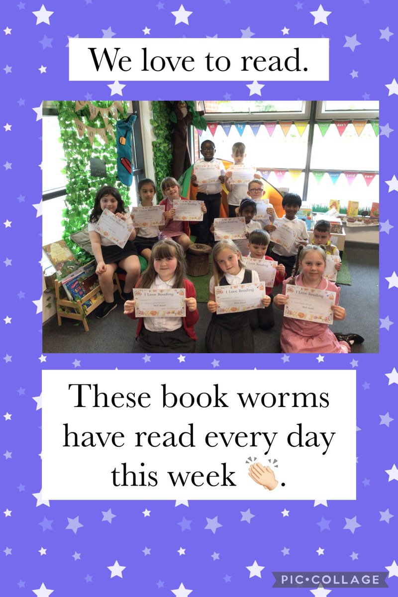How wonderful to see nearly half of the class who have read every day last week! I am excited to see how many book worms we will have this week. #welovetoread