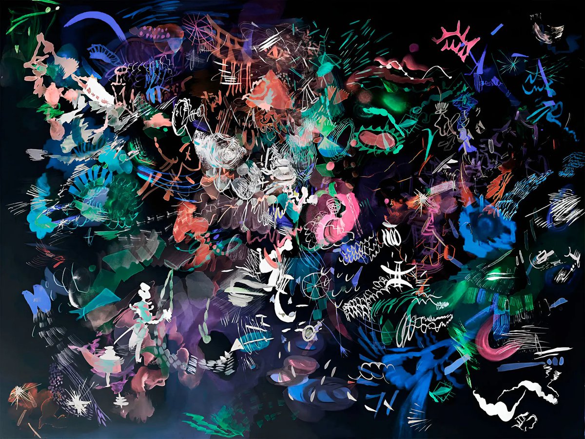 CompoundI3's tweet image. Happy Mother's Day!  Been a bit but had to collect this beautiful piece from @Denisanchezarte 

"taquigrafias espaciales"