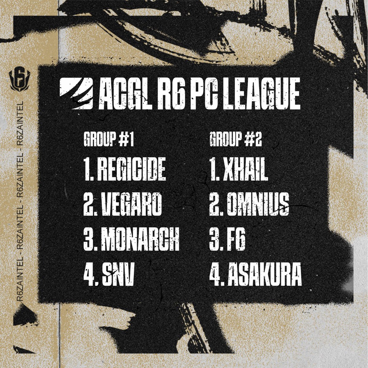 ▶️ Your @AfricanGaming R6 PC League Top 4 as it stands. partnered with @vKixey 🔵⚪️ 📶 Please Note - The standings atm are subject to change with majority of fixtures completed up to Round 5 Find detailed standings here ➡️ acgl.gg/r6gl/t/116234 As always thanks for backing