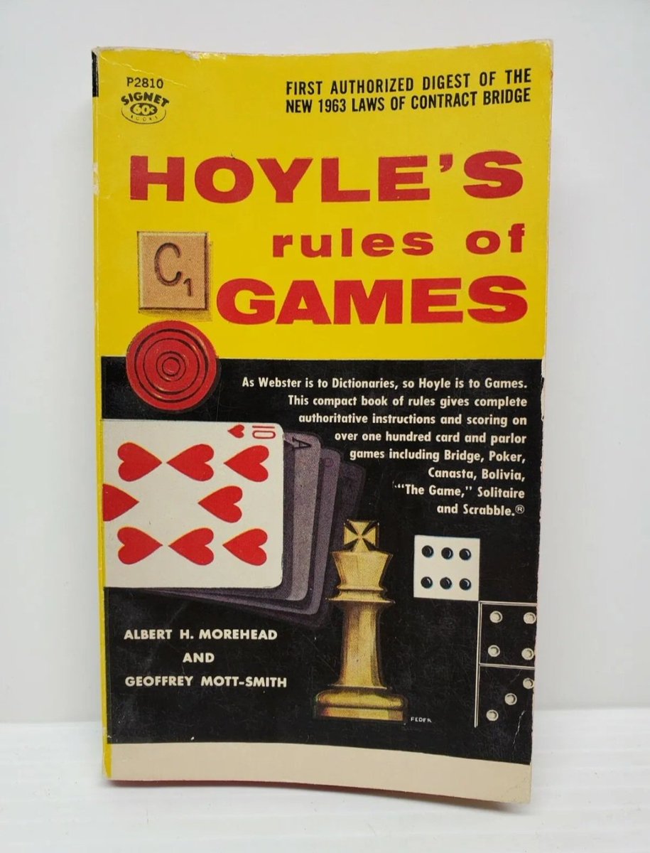 Vintage 1963 Book:  Hoyle's Rules of Games shipped out to Ken in Arkansas 🇺🇸 recently - your business is appreciated 😀 

#cards #cardgame #book #books #collectibles #vintage #ephemera #oldpaper #ebay #ebaystore #ebayseller #ebaysales