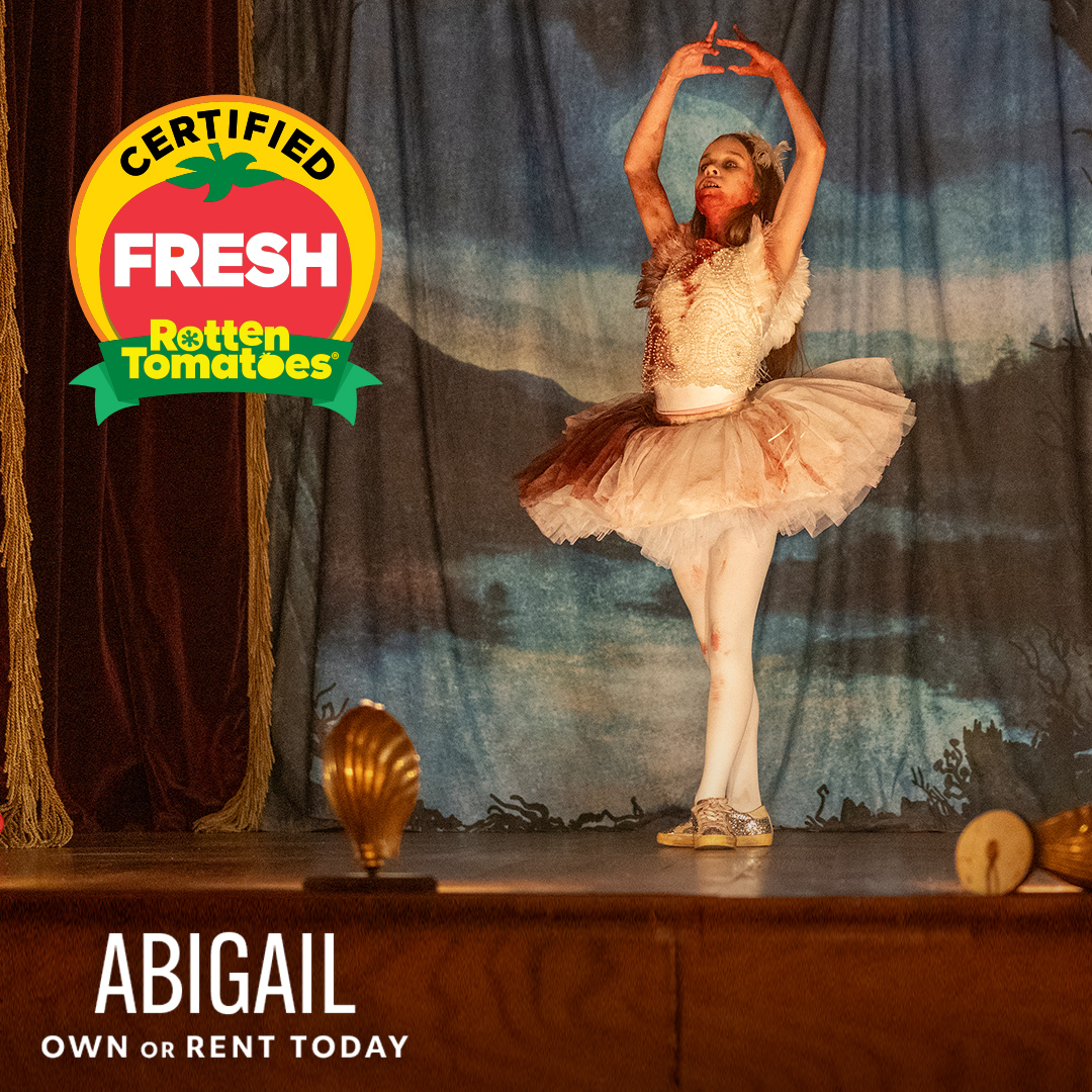 #AbigailTheMovie is certified fresh on Rotten Tomatoes 🍅. Own or rent it at home today. uni.pictures/WatchAbigail