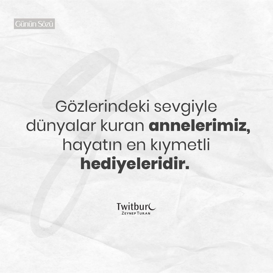 🌸 Annelerimizin değeri, her gün hatırlanmalı, her an hissedilmelidir. Onlar, hayatımızın en değerli hazinesidir. Onlar olmadan, bu dünya eksik kalır. Annelerimize minnettarız. Onların sevgisiyle büyüdük, onların öğrettikleriyle güçlendik. #zeynepturan #twitburc #annelergünü