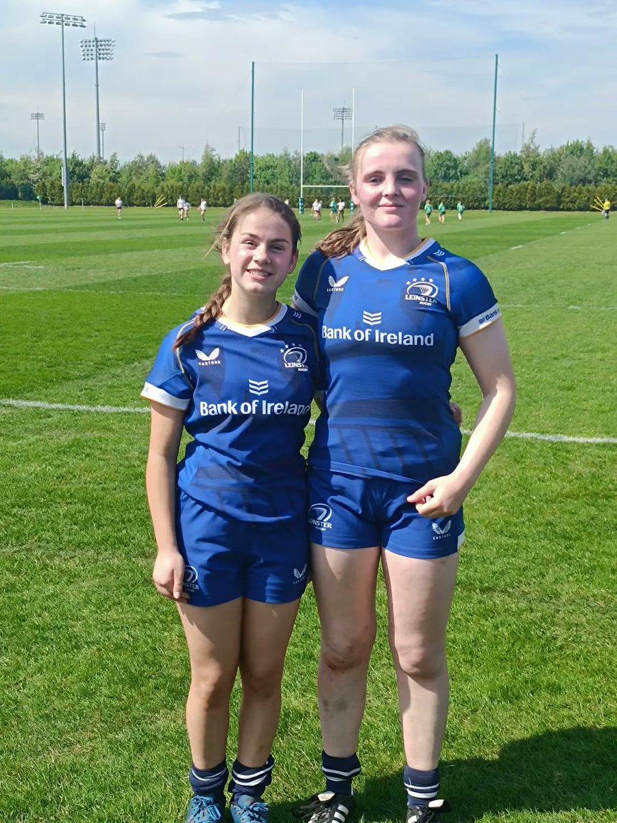 Congratulations to Balbriggan RFC's Erin and Tara and their AB teammate, Katie-Anne, on representing Leinster in the U16s Sevens competition in the IRFU High Performance Centre this weekend. The teams were split into two, and Erin captained Team 1. 🐝