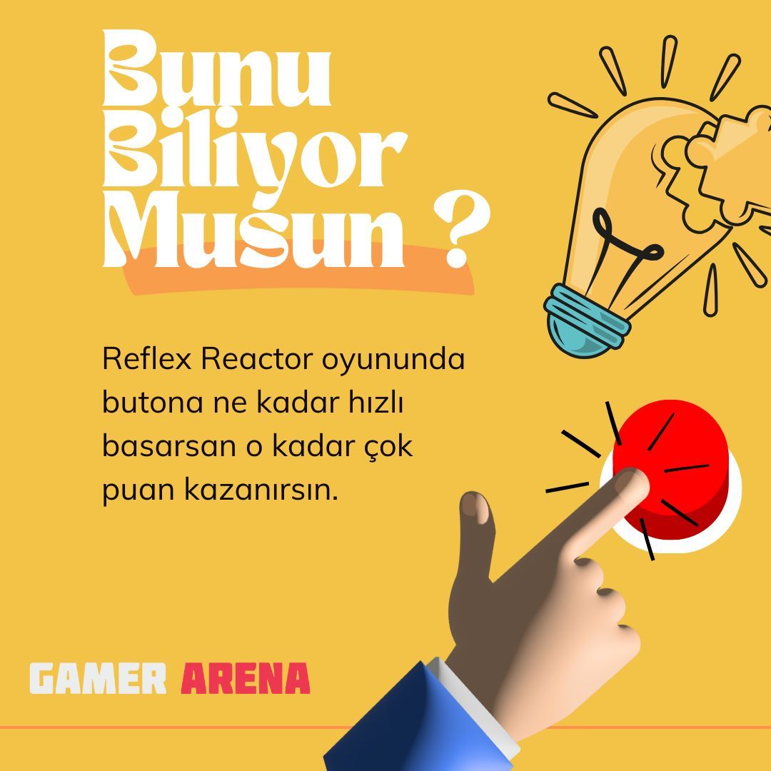 Bunu Biliyor Musun ? #GamerArena #MeydanOkuKazan #GAAPP #ReflexReactor #BunuBiliyorMusun #ChallengeAndEarn