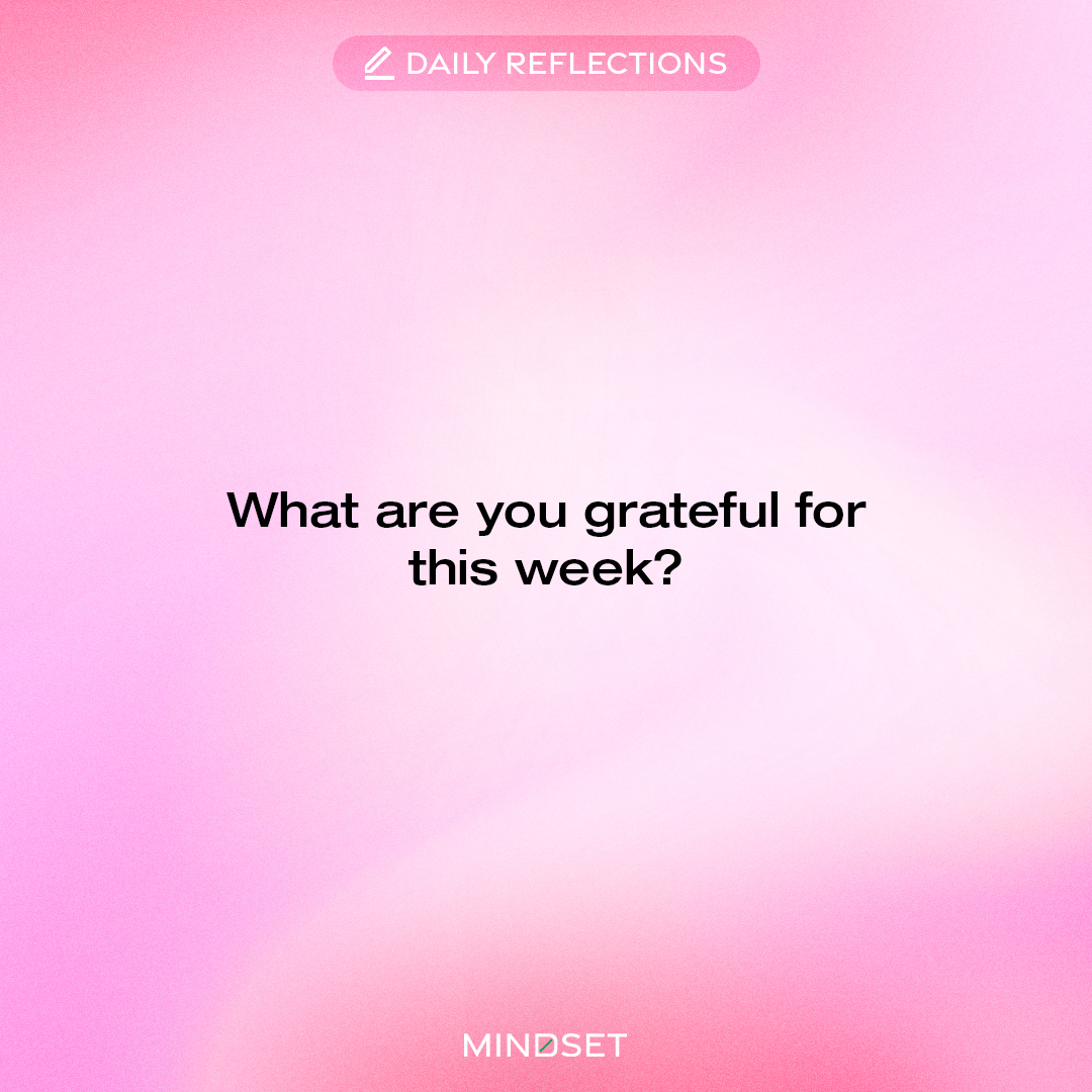 Reflecting on gratitude this week! What blessings are you thankful for? 🙏💖 Share your moments of gratitude and let's celebrate the abundance in our lives together! 🌟✨ #MindsetApp #DailyReflection #Motivation #Positivity #SelfCare #MentalHealth #Kpop