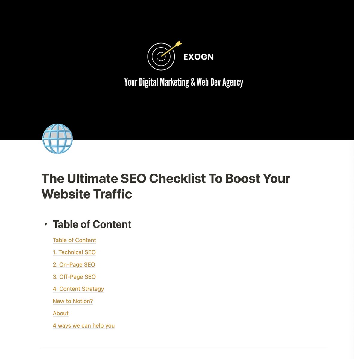 SEO is one of the best organic traffic skills to learn

But, most have no idea the what or how

I put together the ultimate SEO checklist to change that:

- Content
- On-Page SEO
- Off-Page SEO
- Technical SEO

FREE for 24h

Like + Comment 'seo'

(Must be following to get DMs)