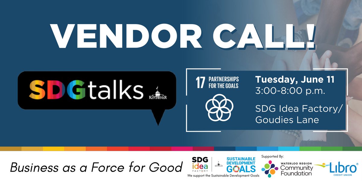 🌟 Calling all sustainable businesses! Vendor applications now open for the SDG Idea Factory's spring market! 🎉 Join us in celebrating business for good and showcasing local talent aligned with the UN's Sustainable Development Goals. Apply by May 17: bit.ly/3UOAFvs