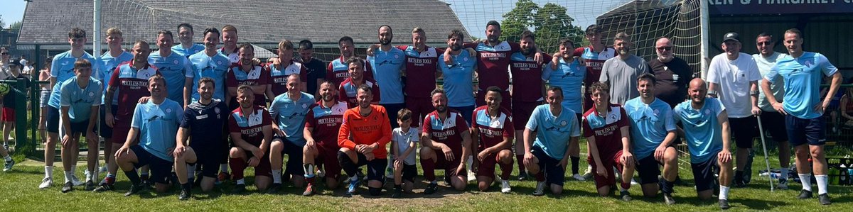 A fantastic day at the Rec has seen £1410 raised for three charities (St Michael's Hospice, Crohns and Colitis UK) in the Linda Freeman memorial match. Thanks to Johnny Godfrey for organising, all who attended and all our past and present players who took part.