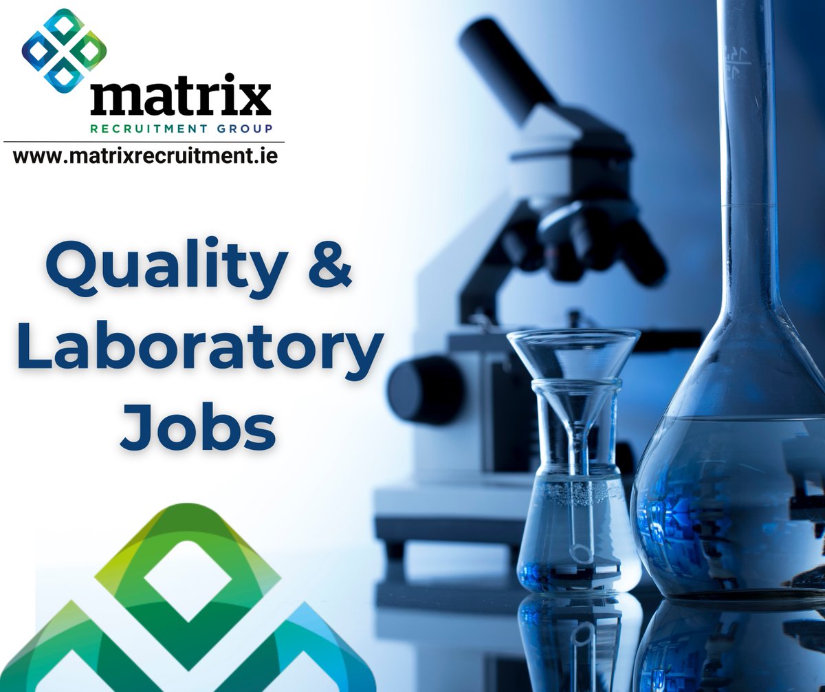 🧪 Seeking a new position within the quality or laboratory industry? 🔬 Explore the role below!
🔹 QC Technician | Kildare |matrixrecruitment.ie/job/qc-technic…
🔎 To search all roles – click here: matrixrecruitment.ie/jobs
#kildarejobs #qualityjobs #laboratoryjobs #irishjobfairy #jobfairy